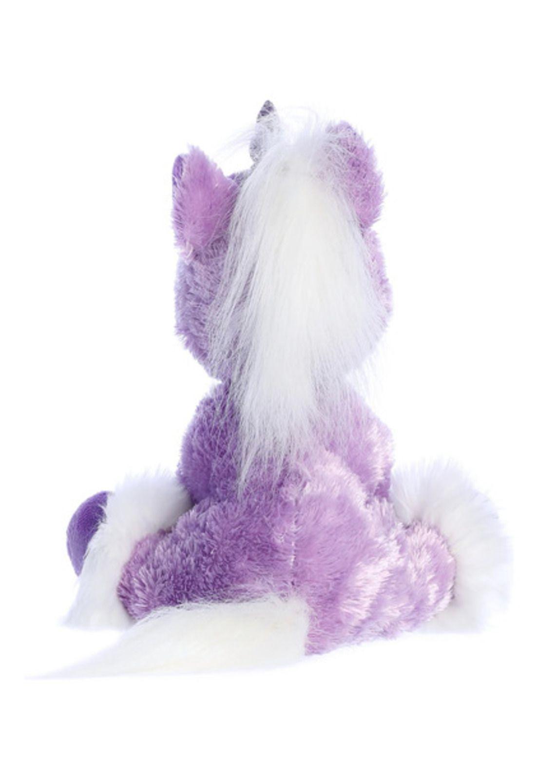 Peluche Unicornio Morado Aurora Fantasy 30 cm-3