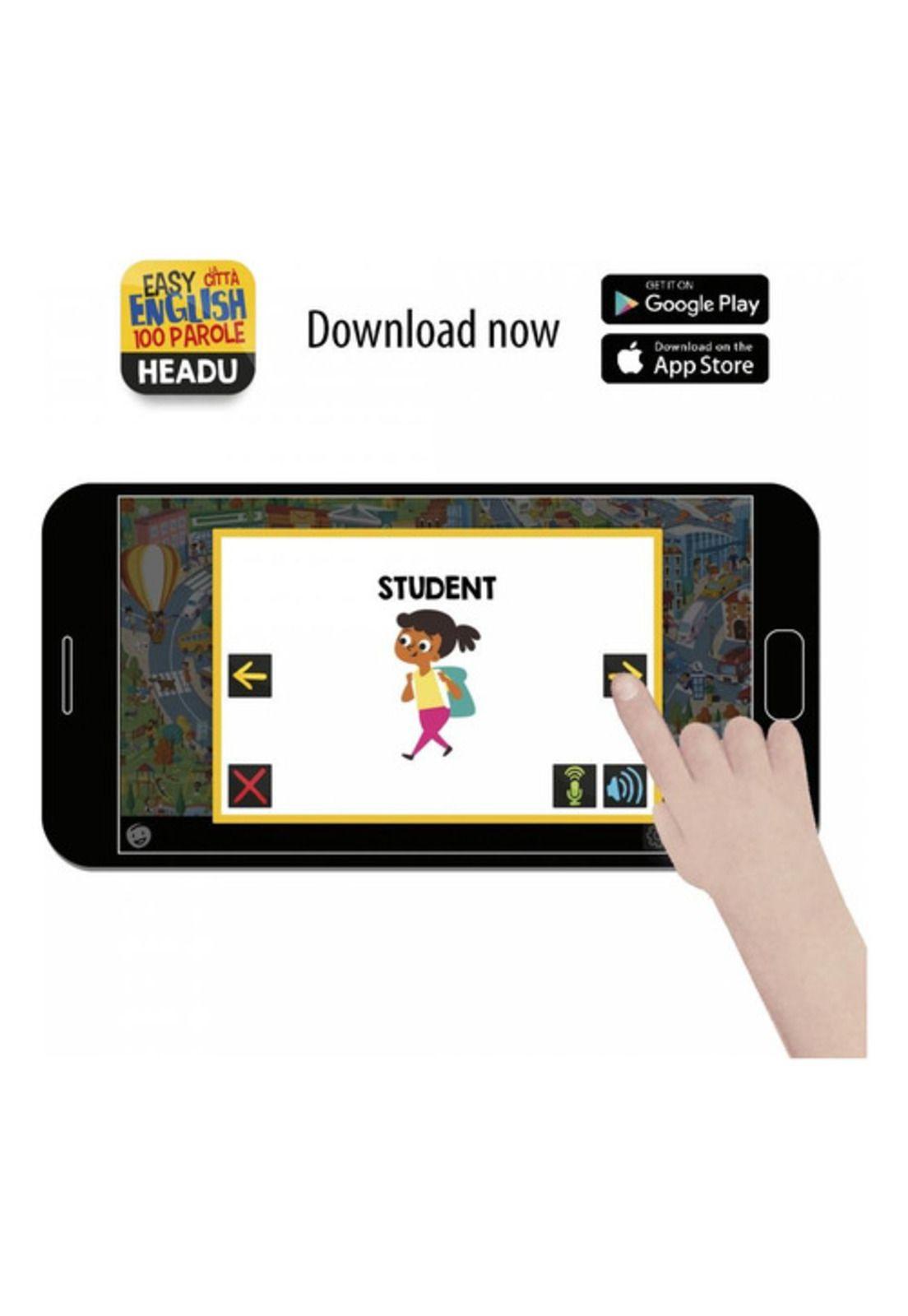Headu Puzzle 108 Piezas Easy English, 100 Palabras La Ciudad-3