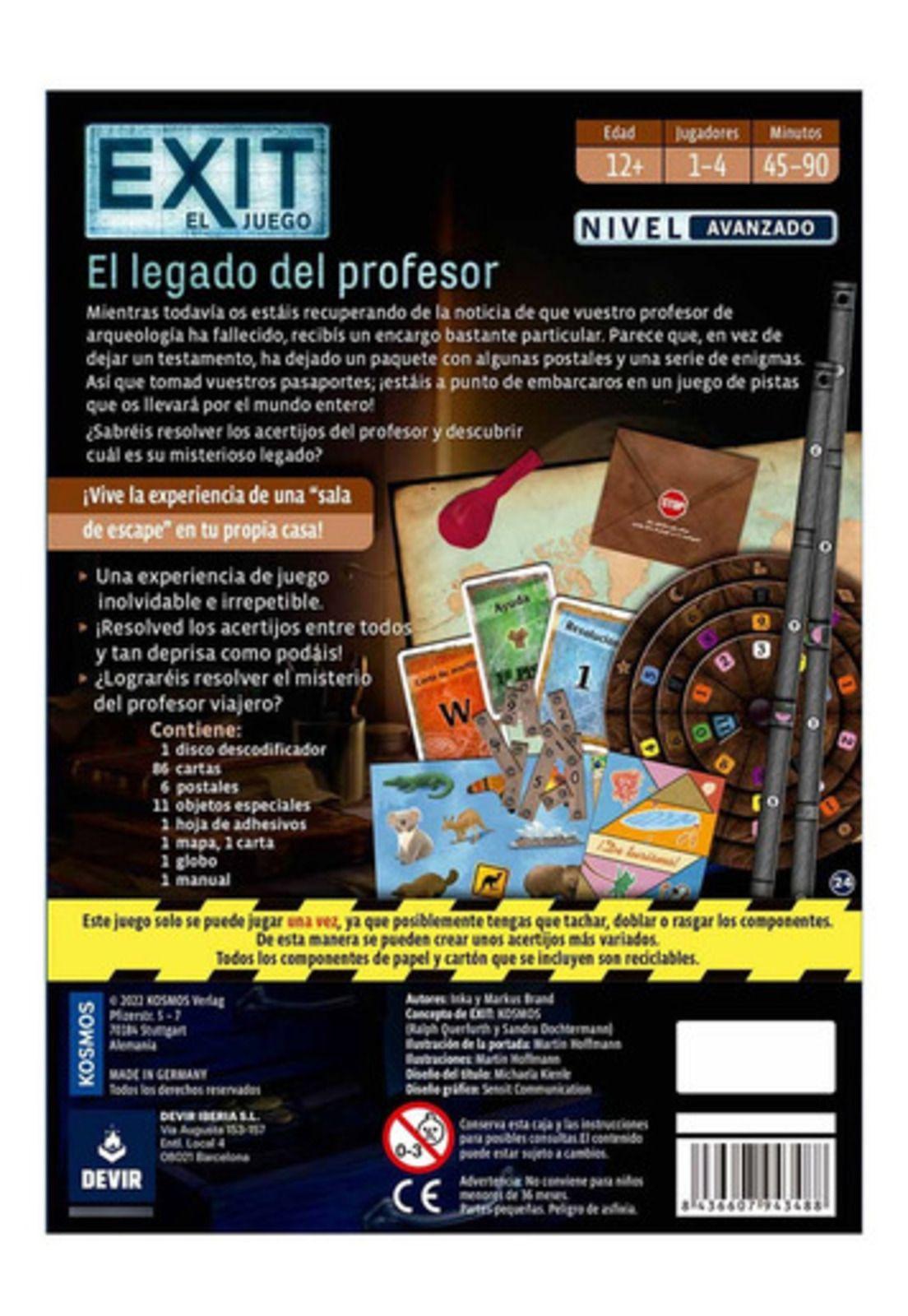 Juego Exit Legado del Profesor Devir-2
