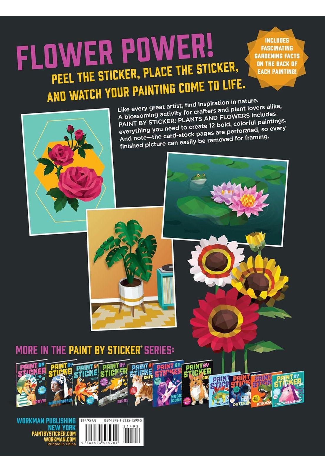Paint by Stickers / Pinta Con Stickers: Flores Y Plantas-6