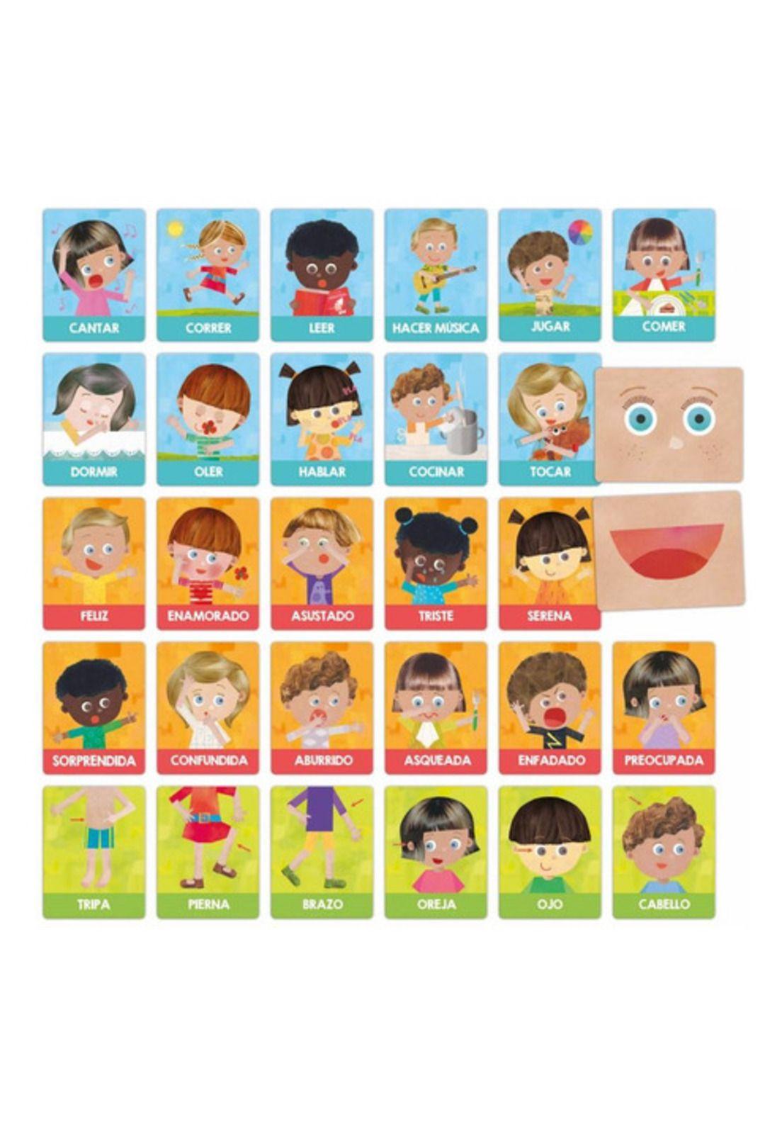 Headu Flashcards Emociones Y Acciones, Inglés-1