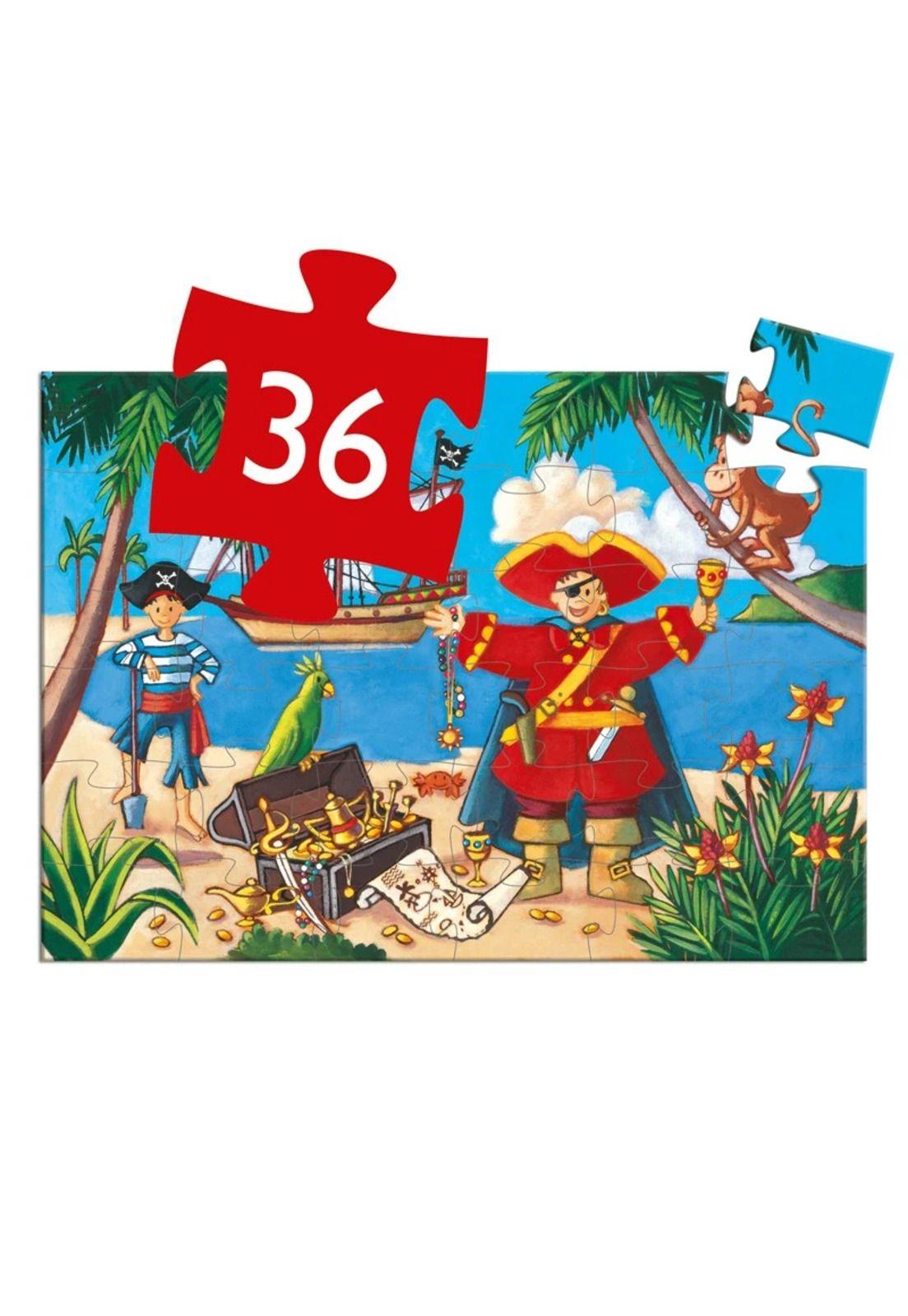 Puzzle 36 Pzs El Pirata y su Tesoro Djeco-3