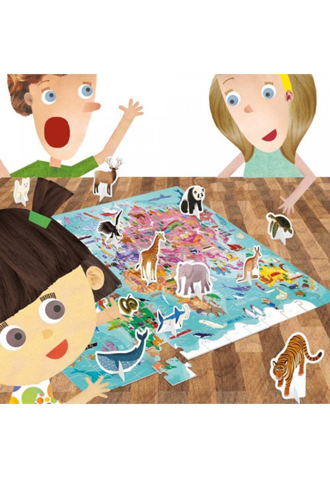 Headu Puzzle 108 Piezas, Gira Mundial El Mundo-2