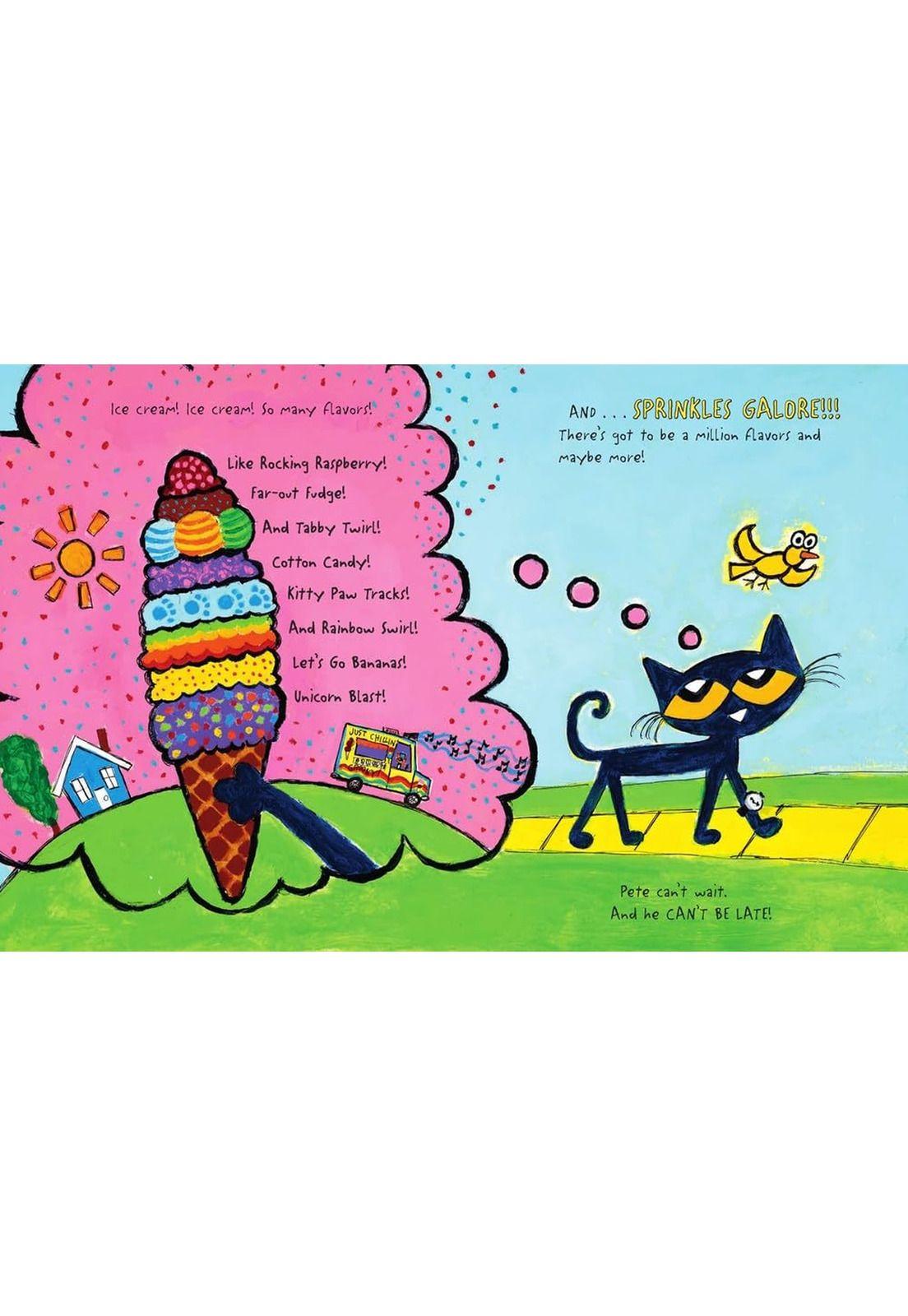 Libro Inglés Pete the Cat Screams Ice Cream Hardcover-3