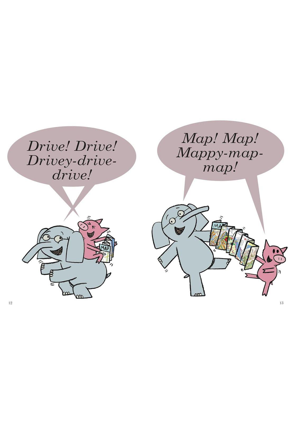 Libro Inglés Elephant & Piggie Go for a Drive Hardcover-0