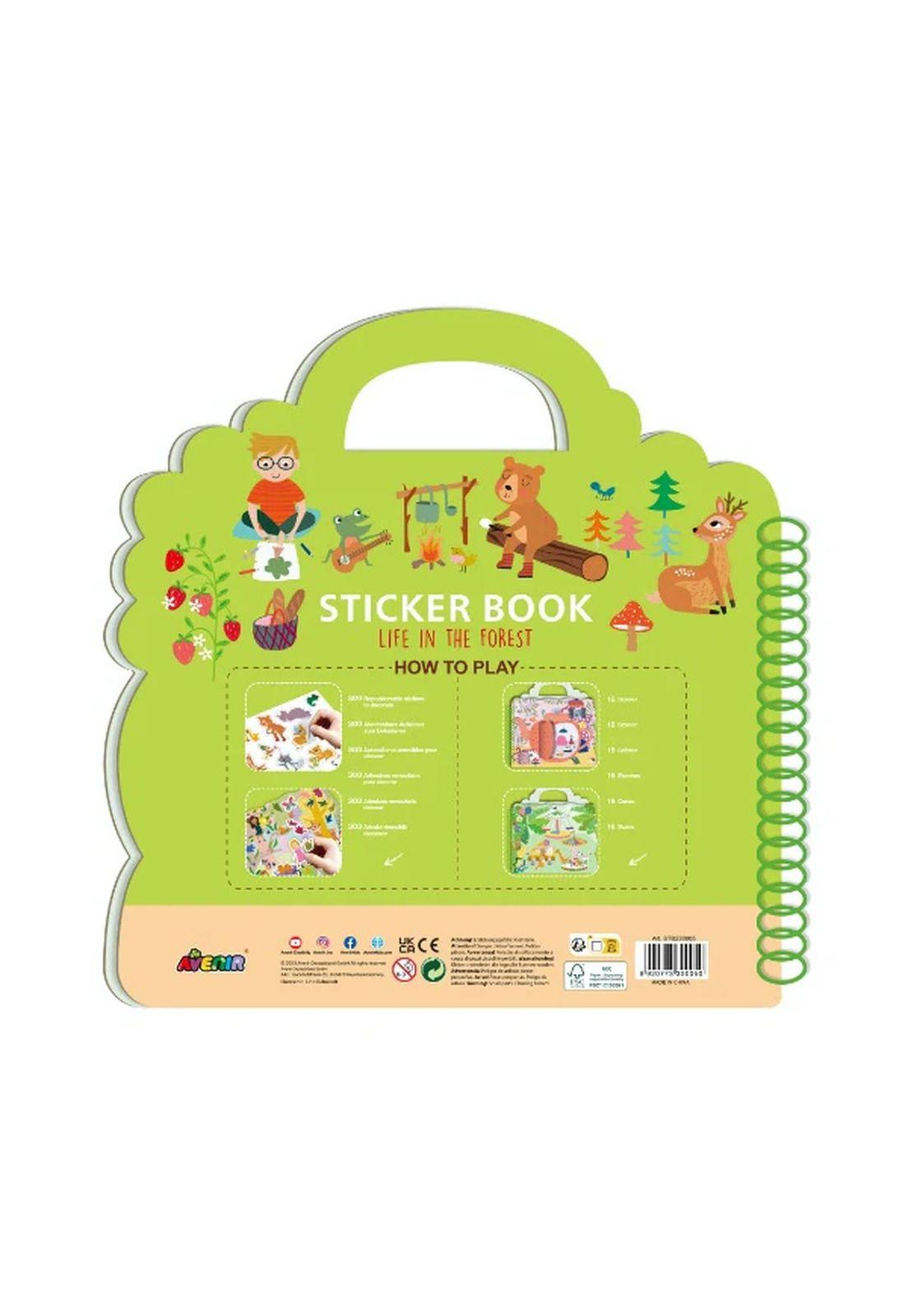 Libro Stickers Vida en el Bosque Avenir-2