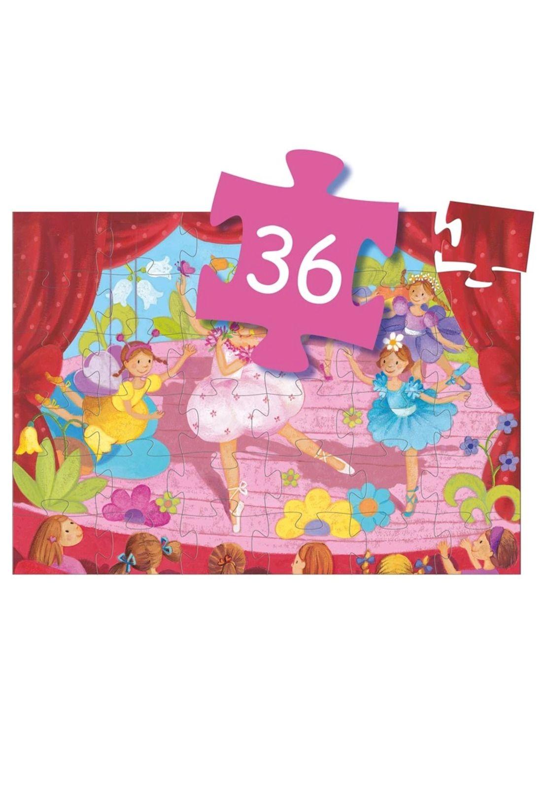 Puzzle 36 Pzs Bailarina con la Flor Djeco-2