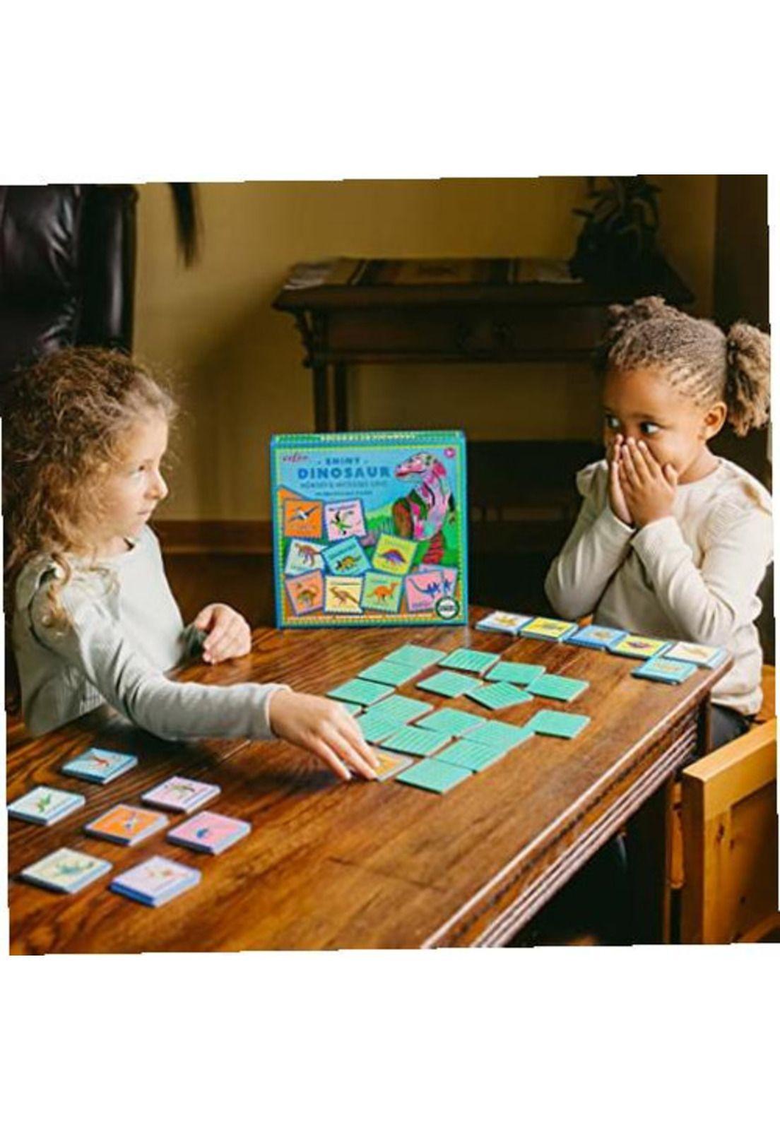 Juego Mesa Memoria Dinosaurios Brillantes Eeboo-2