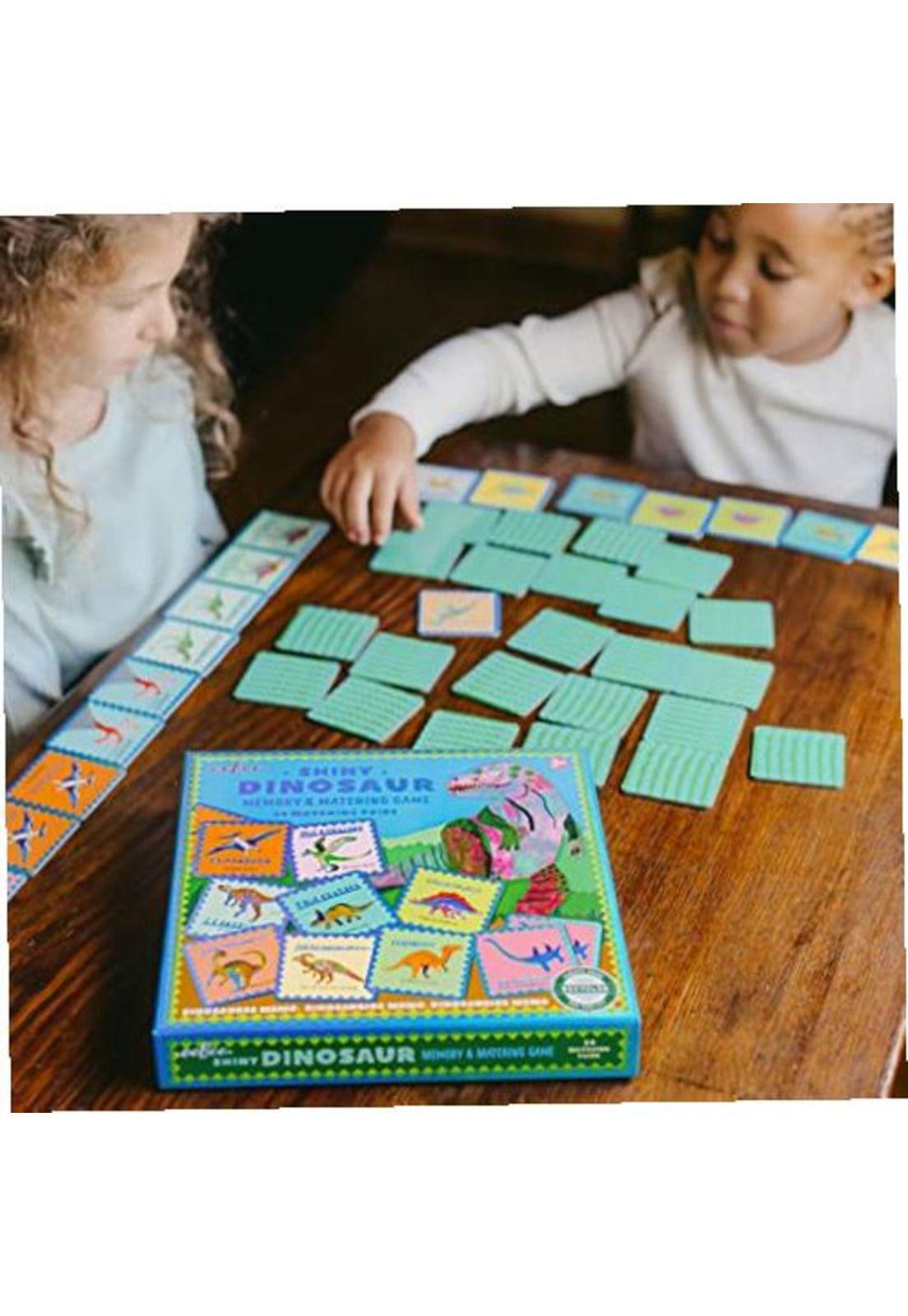 Juego Mesa Memoria Dinosaurios Brillantes Eeboo-3