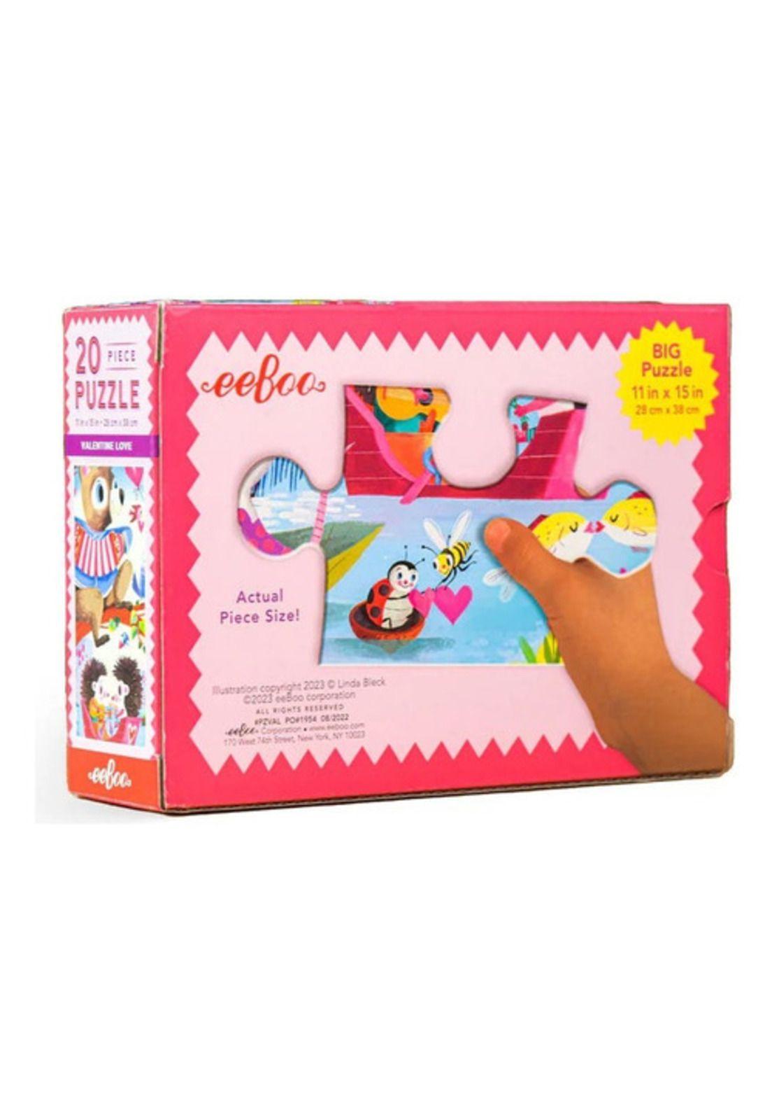Eeboo Puzzle 20 Piezas Amor De San Valentín-2
