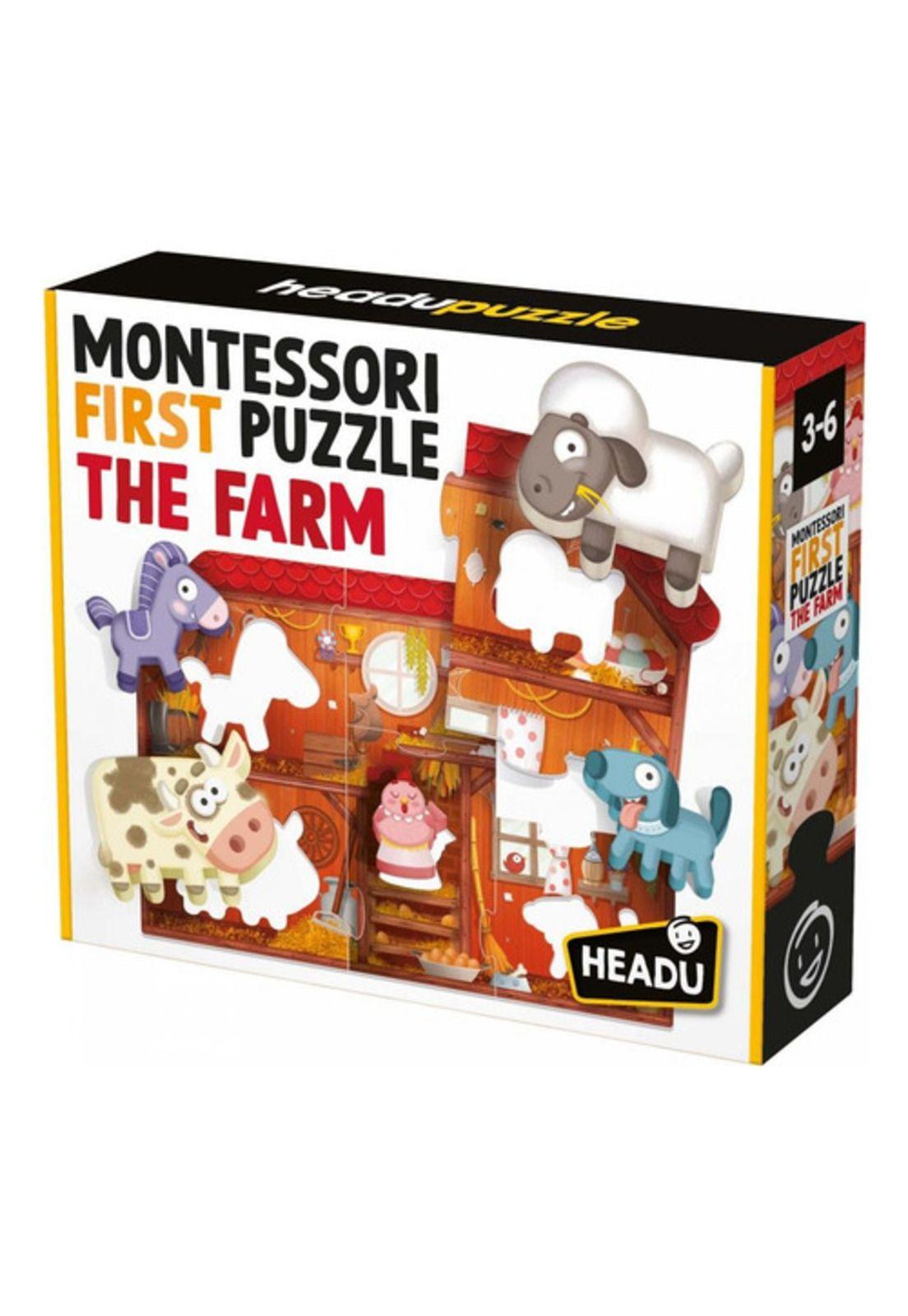 Headu Puzzle Montessori, Mi Primer Puzzle La Granja-0