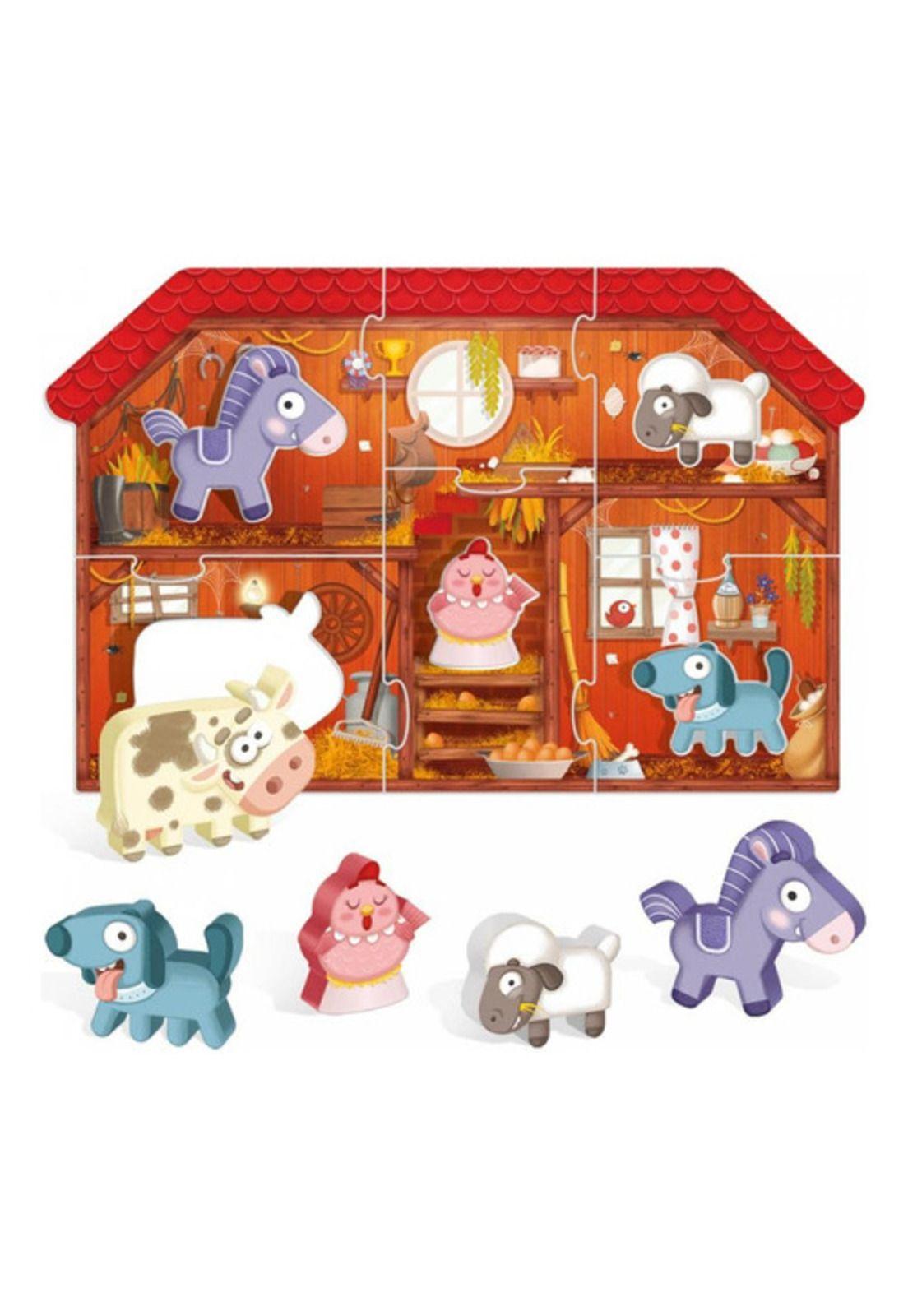 Headu Puzzle Montessori, Mi Primer Puzzle La Granja-1