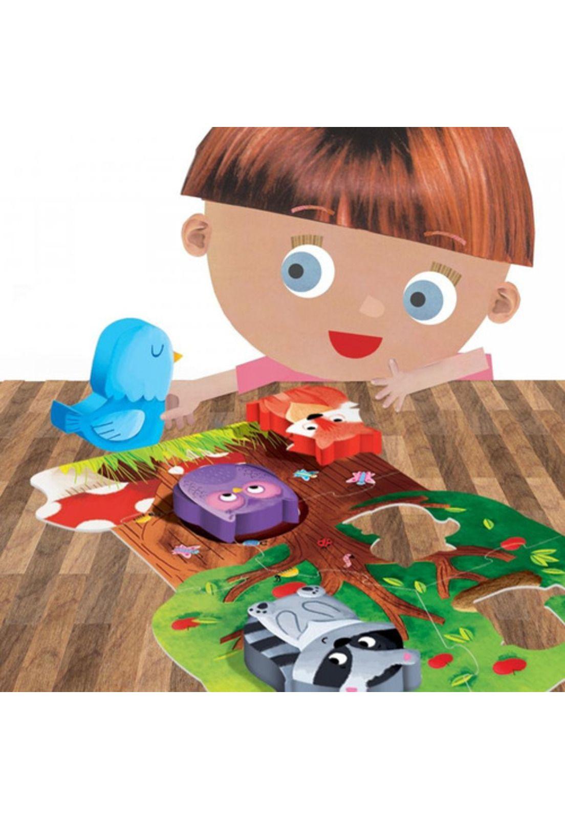 Headu Puzzle Montessori, Mi Primer Puzzle El Bosque-3