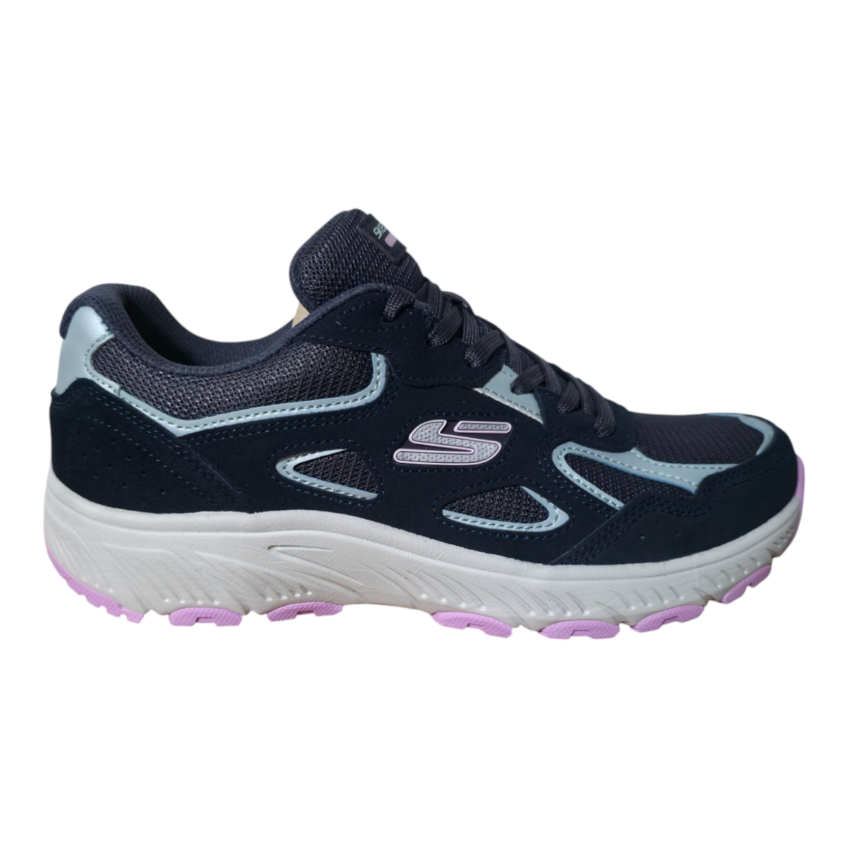 Zapatilla Skechers Mujer Urbana Azul Marino Con Celeste-0