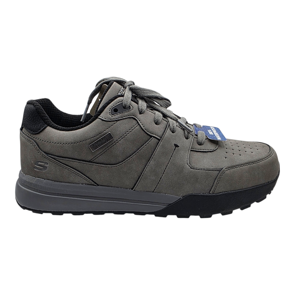 Zapatilla Skechers Waterproof Gris Hombre-2