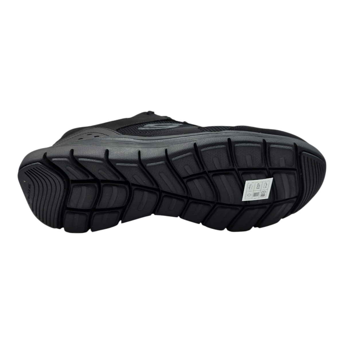 Zapatilla Skechers Negro Malla Hombre-6
