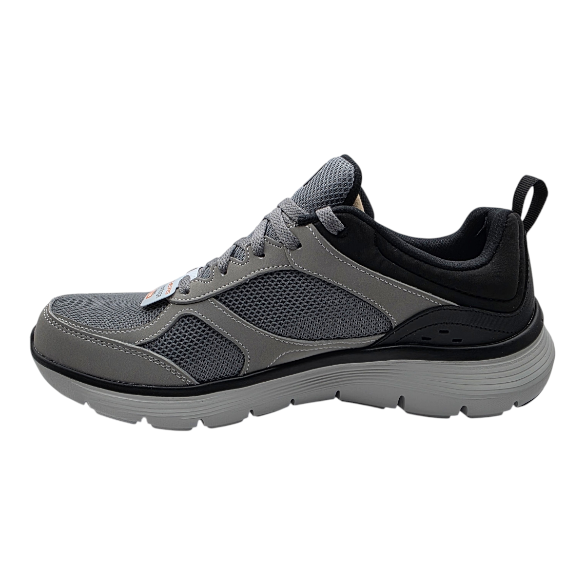 Zapatilla Skechers Gris Malla Hombre-3