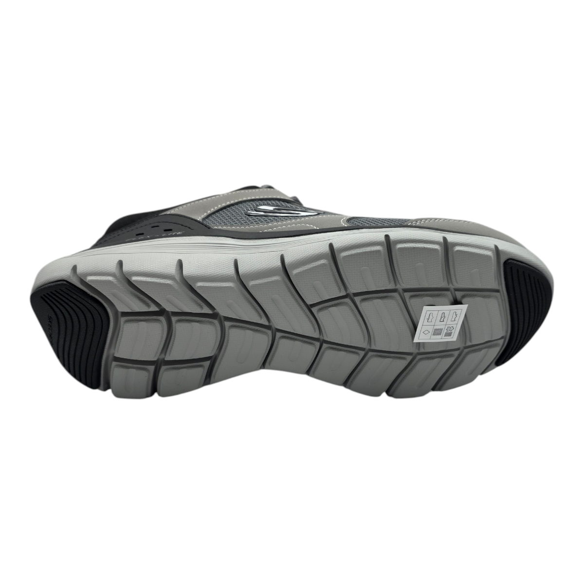 Zapatilla Skechers Gris Malla Hombre-5