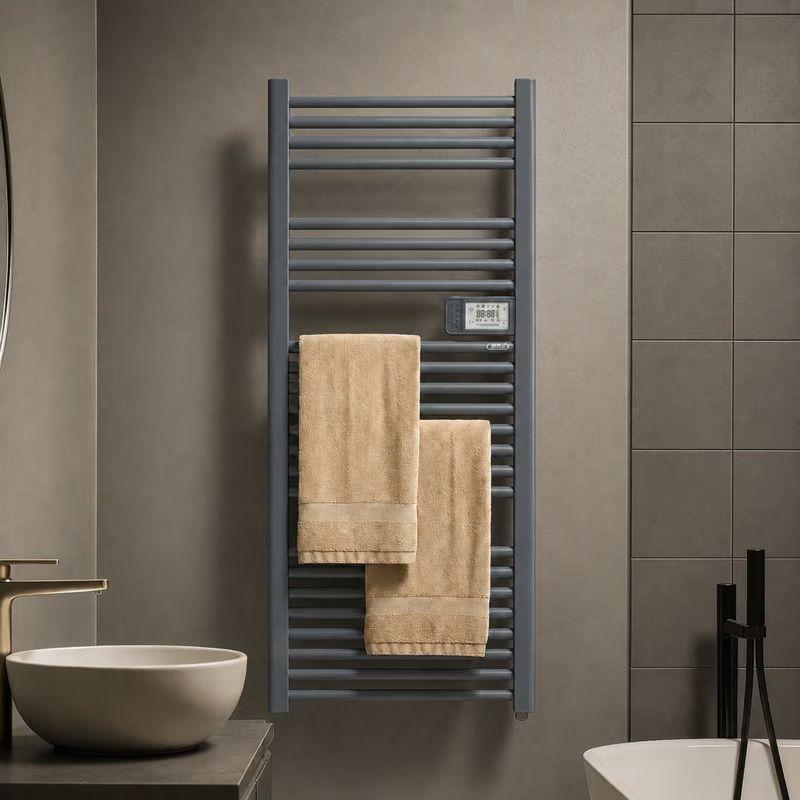 Secador de Toallas El ctrico Tubular Gris de 750W Con Wifi Anwo-4