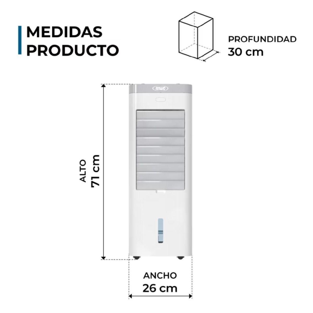 Enfriador de Aire Evaporativo Anwo Cool Breeze Wifi HEA-02WF-7