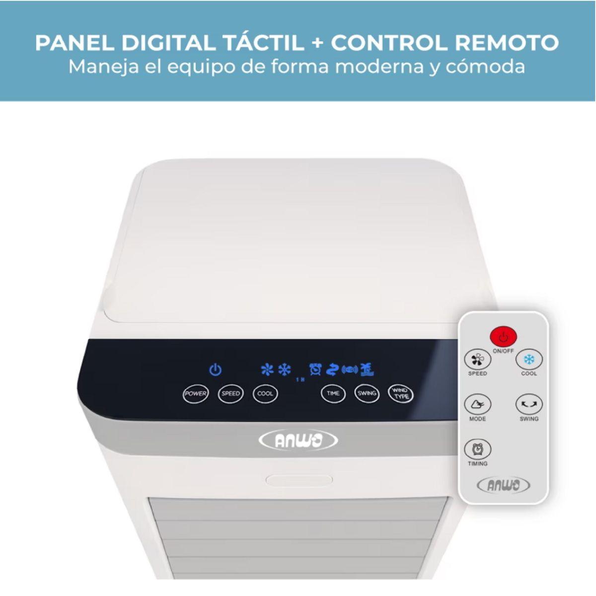Enfriador de Aire Evaporativo Anwo Cool Breeze Wifi HEA-02WF-8