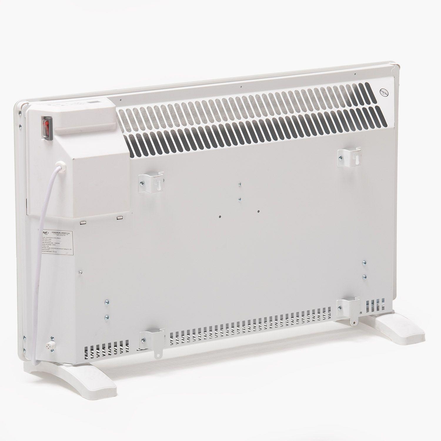 Estufa Eléctrica Anwo Panel Convectivo Vidrio 1000W Programable con Wifi NDFL.1000V-2