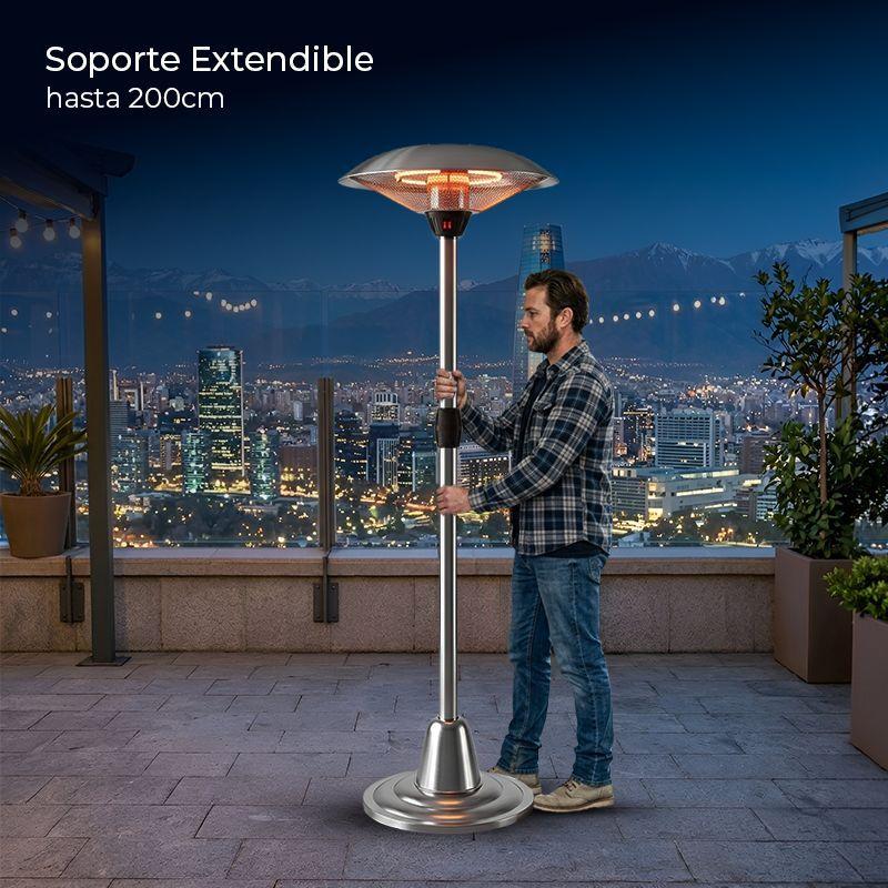 Calefactor El ctrico para Terraza de Pie ANWO 1000 2000W CAT PI20-4