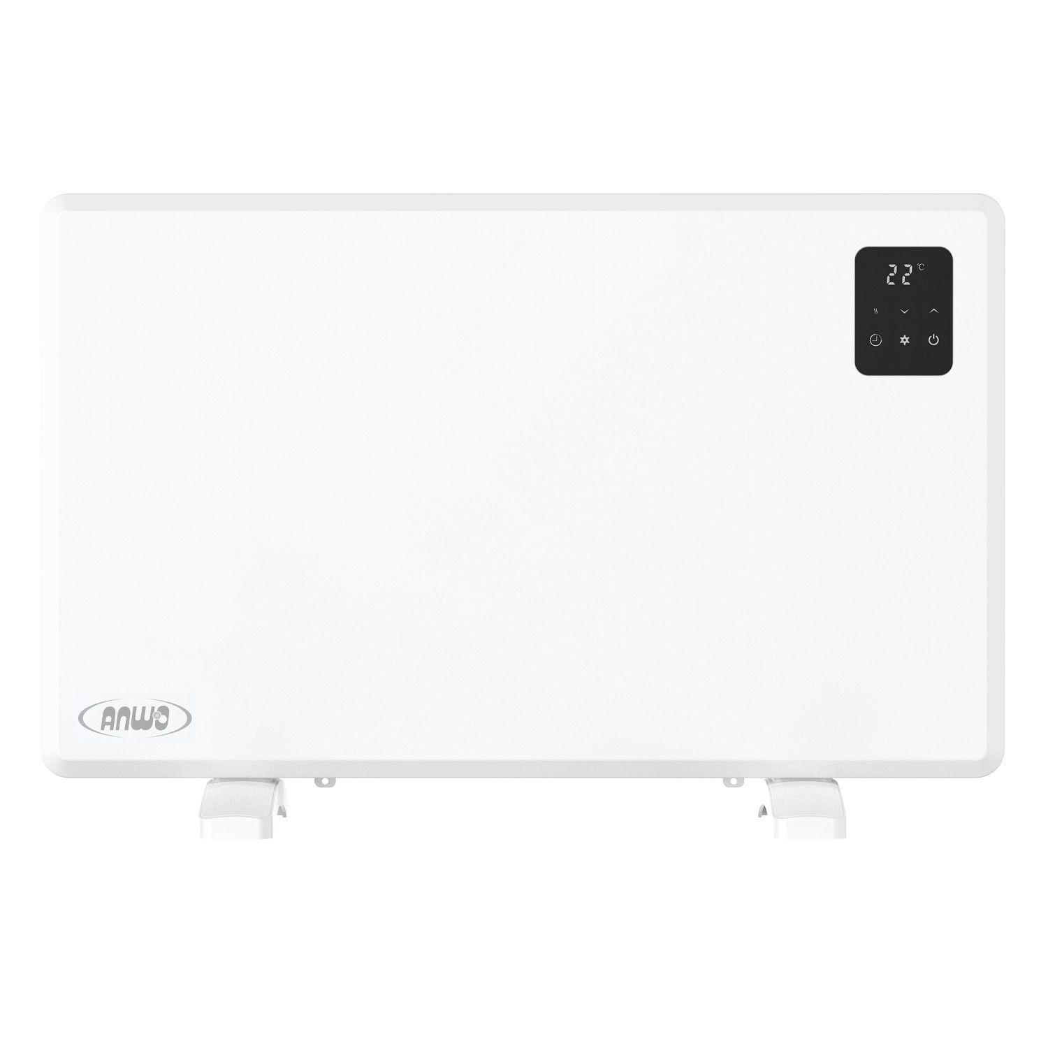 Estufa Eléctrica Anwo Panel Convectivo Liso 1200W Programable con Wifi NDFL.1200A-1