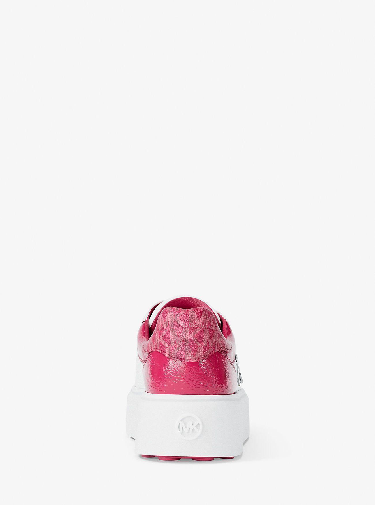 Zapatillas Michael Kors Romey Embellished Mixed-Media Rosa-3