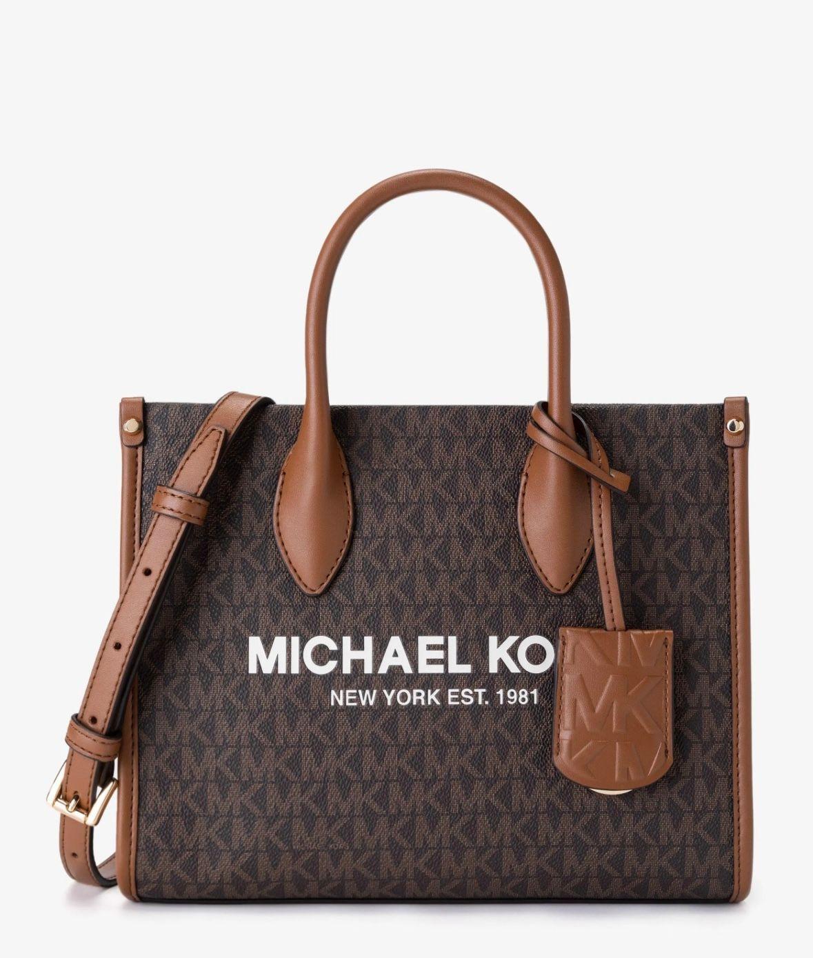 Cartera Michael Kors Charm Small Brown-0