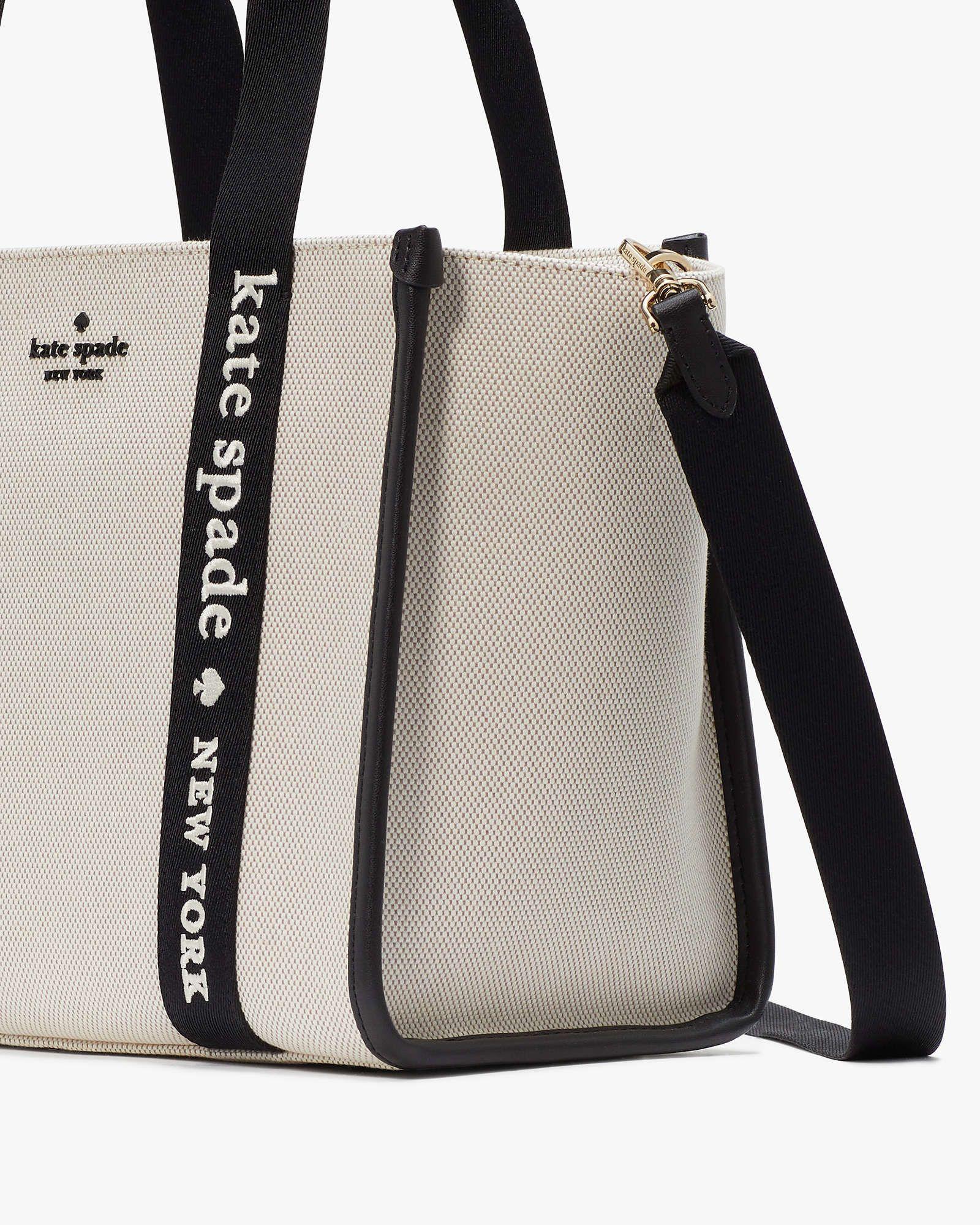 Cartera Kate Spade Small Tote Kip Canvas-6