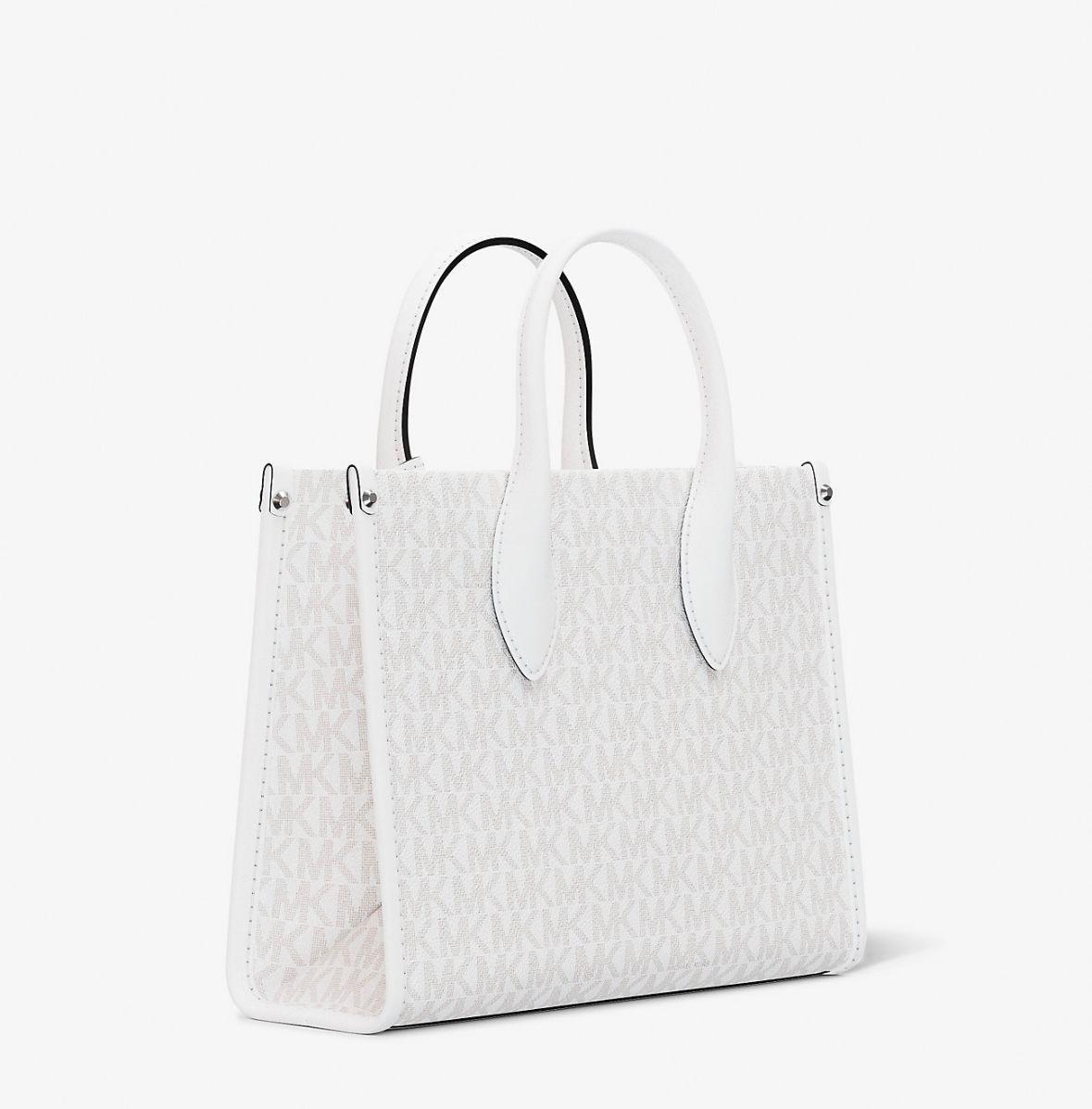 Cartera Michael Kors Charm Small Optic White-2