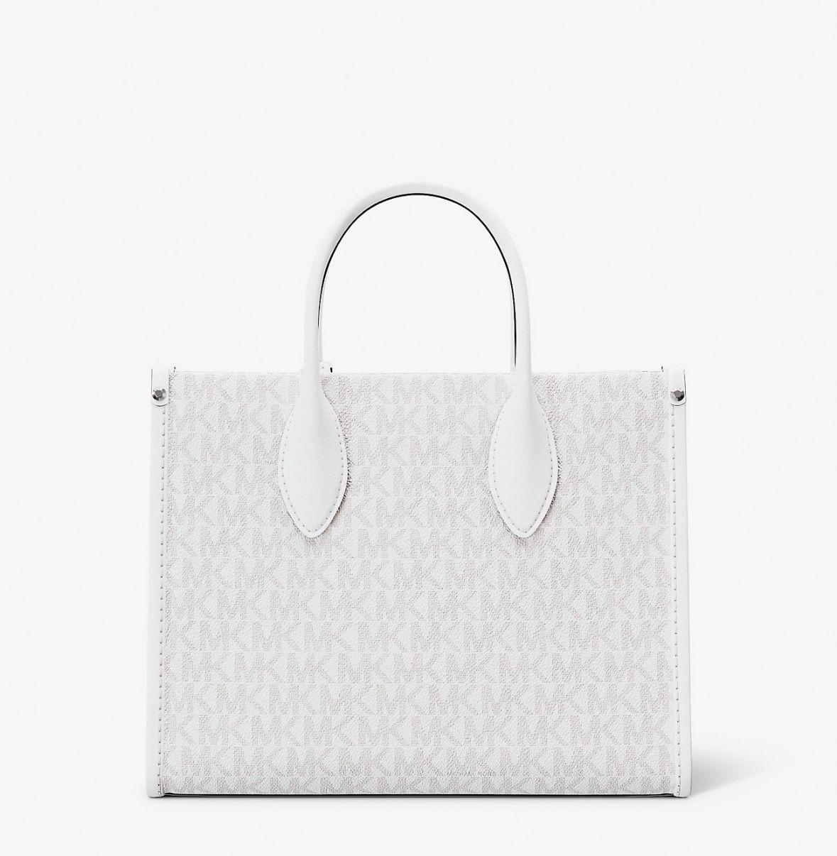 Cartera Michael Kors Charm Small Optic White-3
