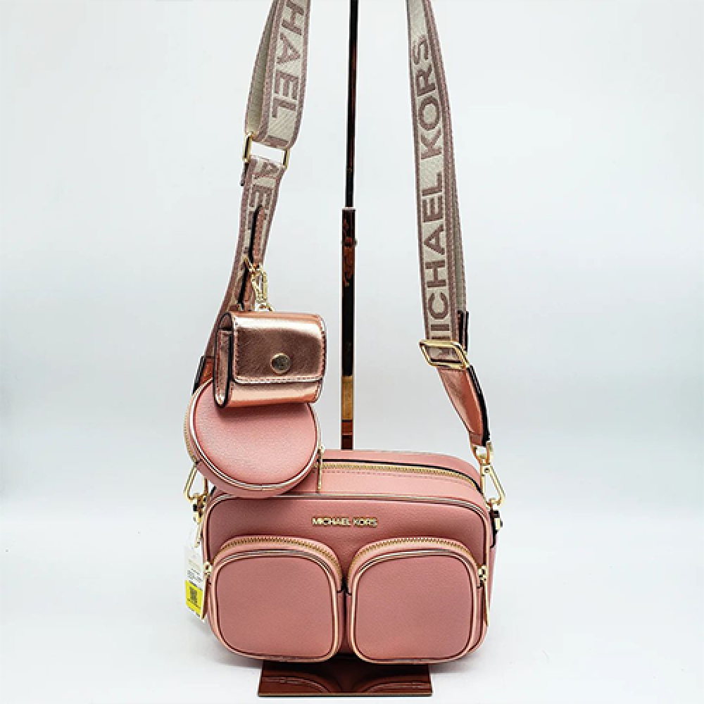 Cartera Michael Kors Jet Set Metallic Airpods -3