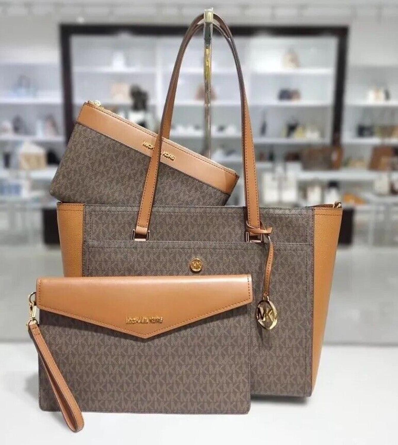 Cartera Michael Kors Maisie 3 en 1 Café-4
