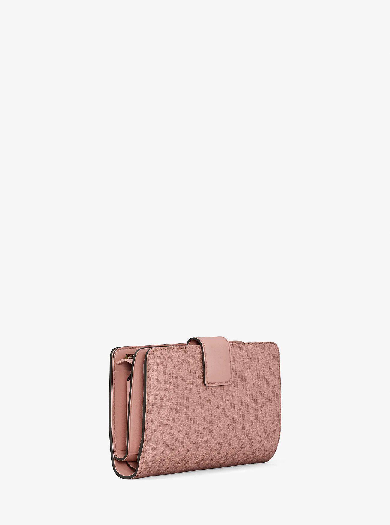 Billetera Michael Kors Jet Set Pink-3