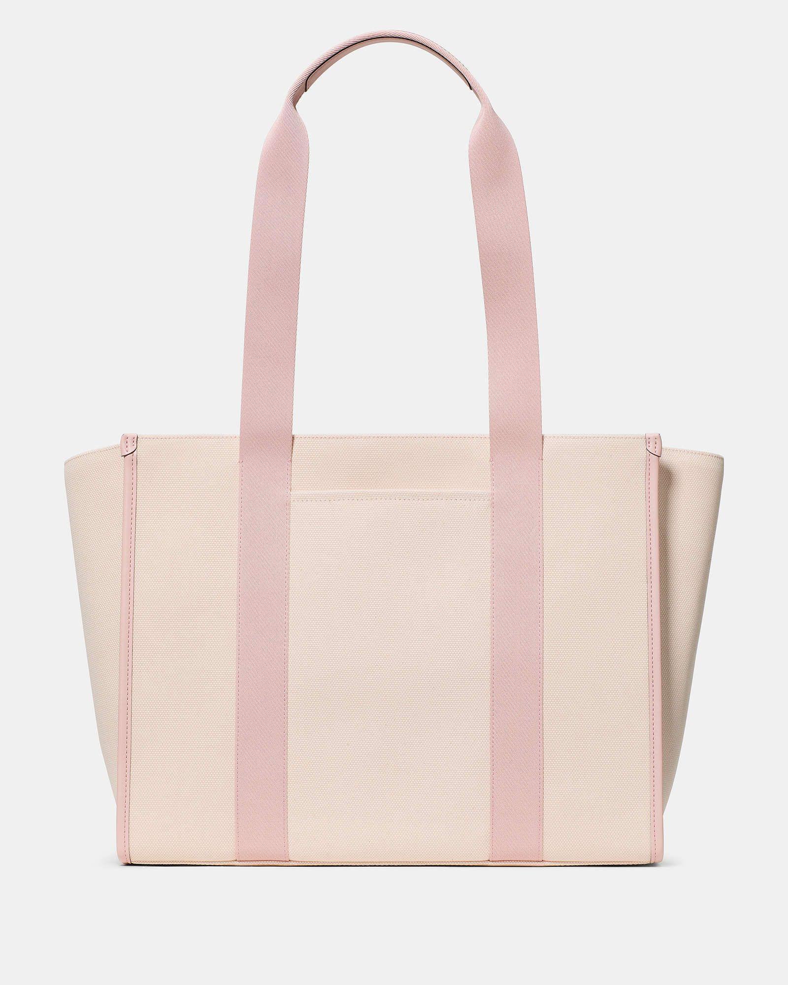 Cartera Tote Kate Spade Kip Canvas Rose Smoke-3
