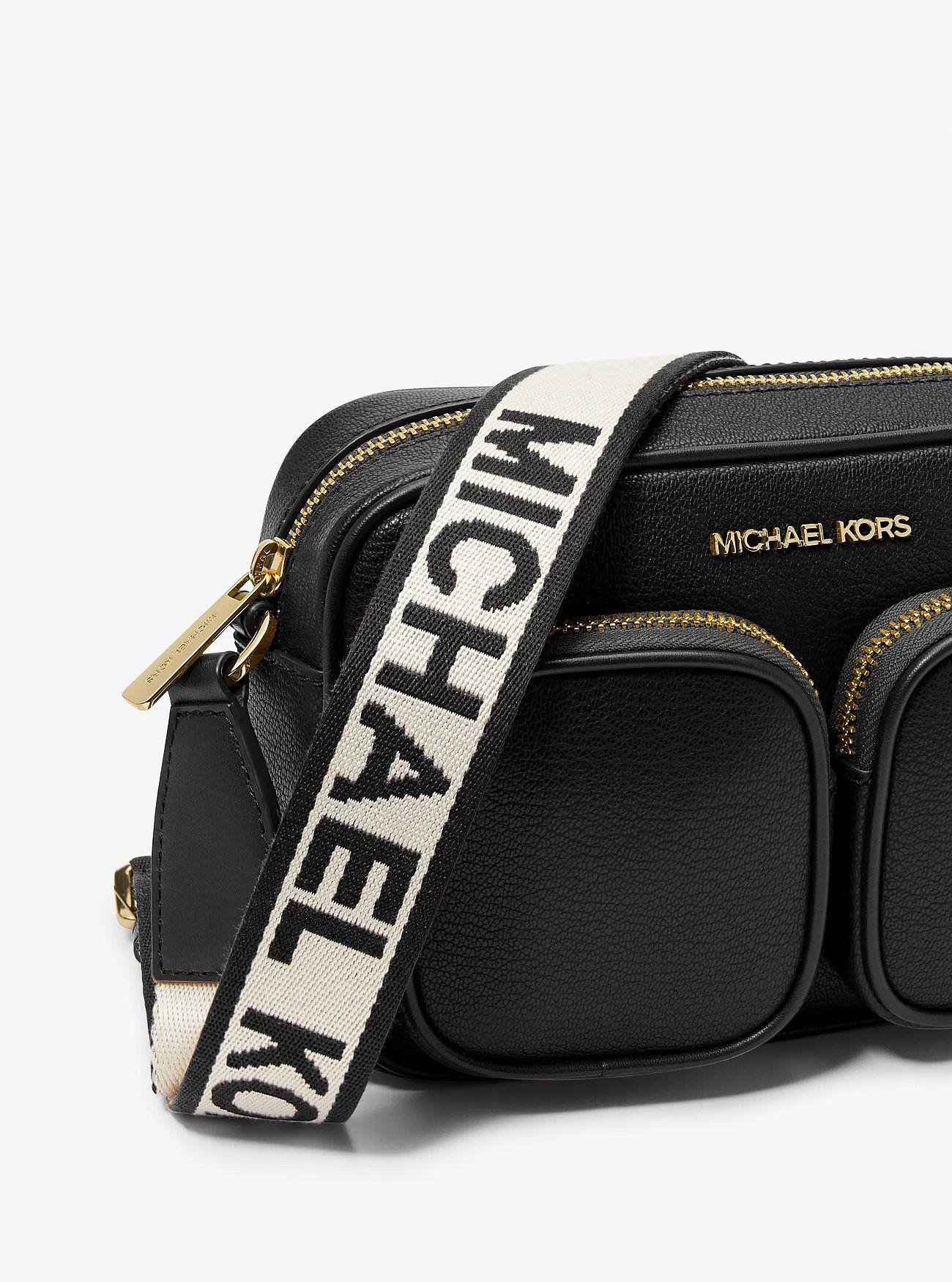 Cartera Michael Kors Jet Set Airpods Leather Black-4