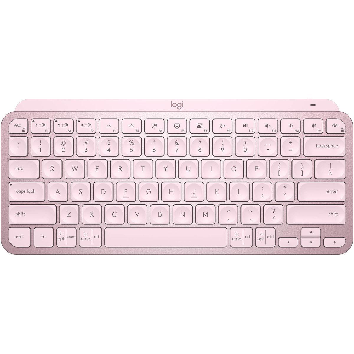 Teclado Inalámbrico Mx Keys Mini Español Rosado-0