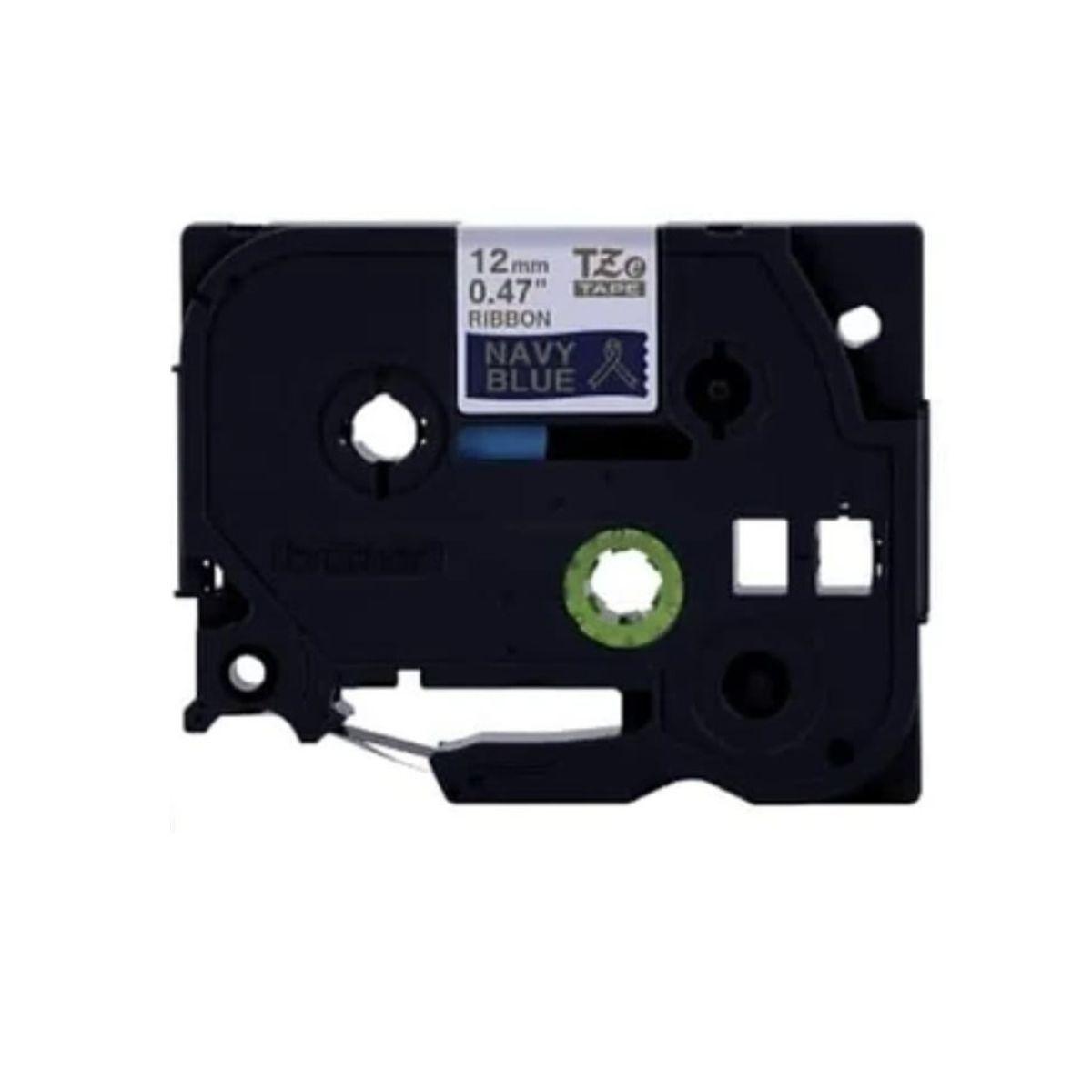 Cinta de raso Brother Dorado sobre azul 4m-0