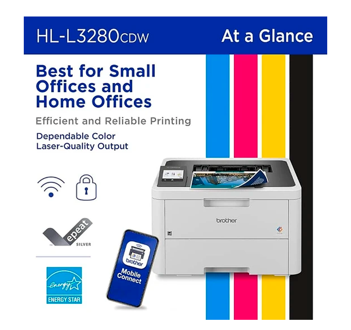 Impresora Láser Color HL-L3280CDW Brother Ethernet WiFi USB-3