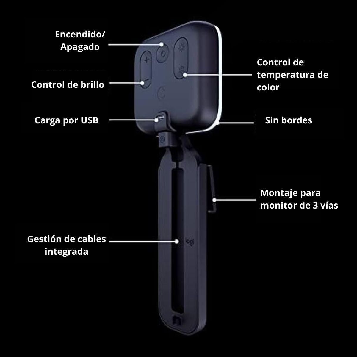 Luz De Streaming Logitech Litra Glow Grafito 29LOGLITRA-3