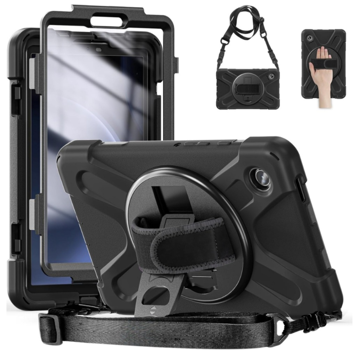 FUNDA TABLET SAMSUNG GALAXY TAB  A9 SM-X110 SM-X115 NEGRO-2
