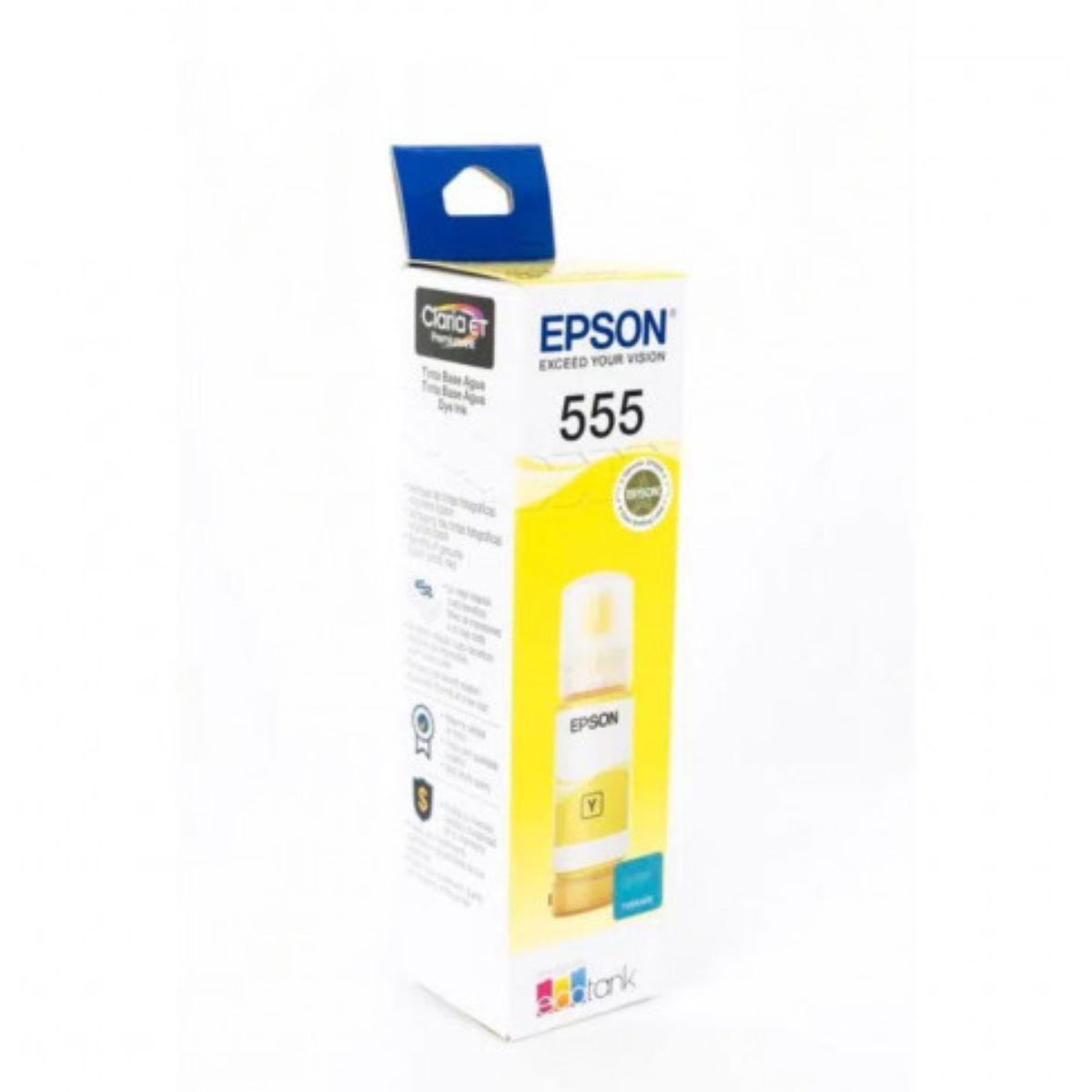 Botella de Tinta Epson T555 Amarilla-2