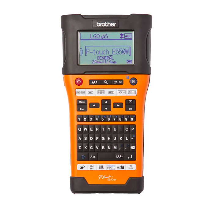 Rotuladora Brother E550WVP P-TOUCH Naranja-0
