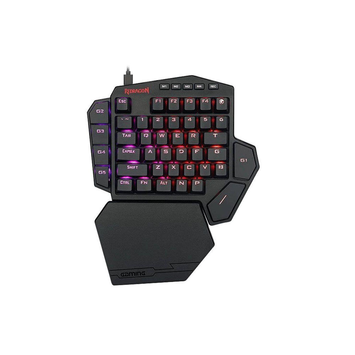 Teclado Gamer Para una mano DITI K585-RGB Negro Switch Brown-0
