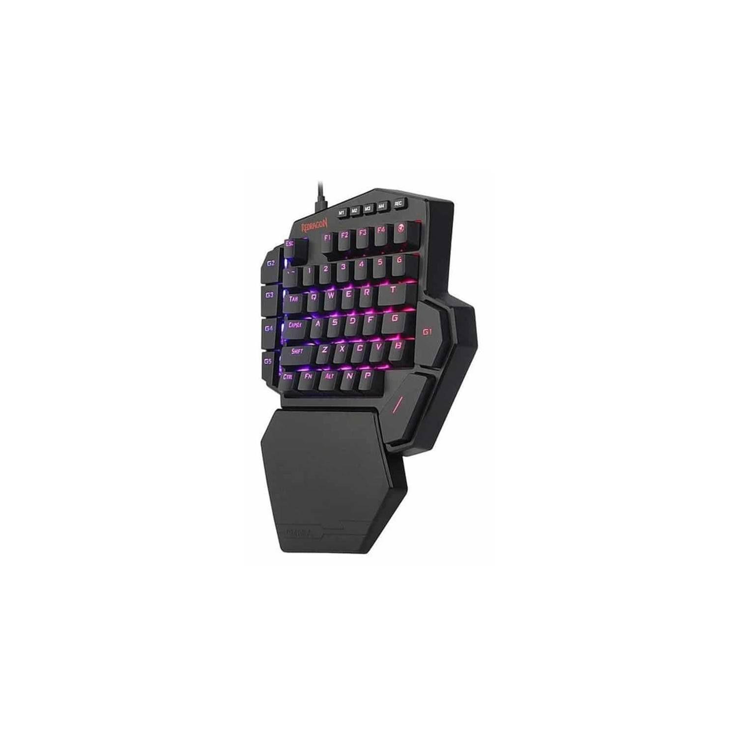 Teclado Gamer Para una mano DITI K585-RGB Negro Switch Brown-2