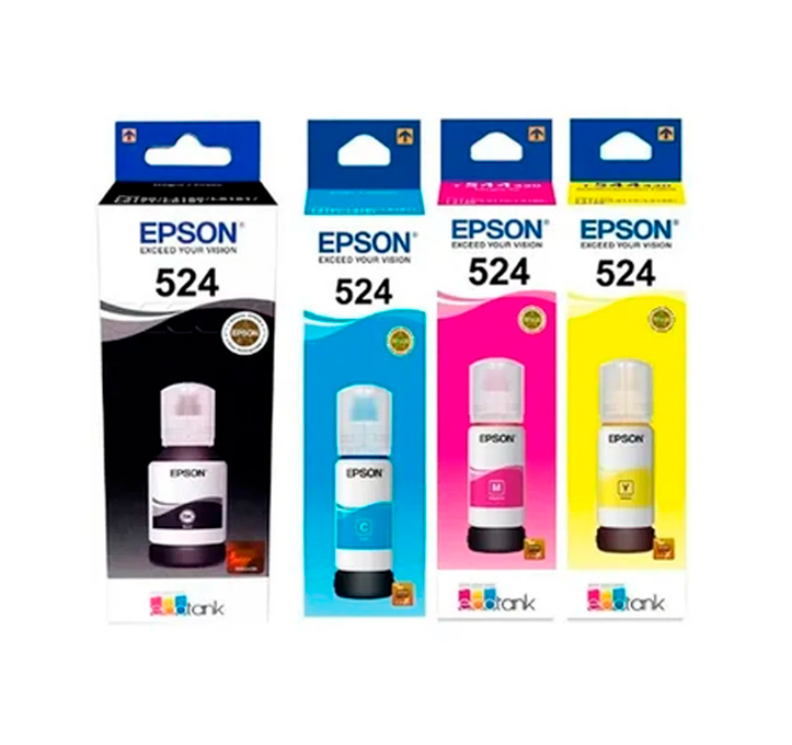 Tinta Epson Pack T524 Negra, Magenta, Cian, Amarillo-1