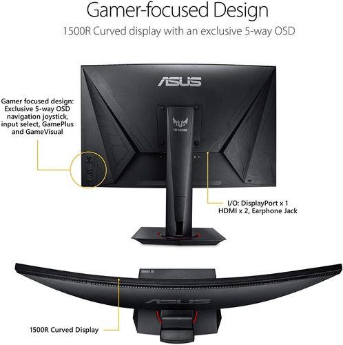 Monitor Asus Tuf 27 Fhd 1080p 165hz 1ms Freesync Vg27vq-9