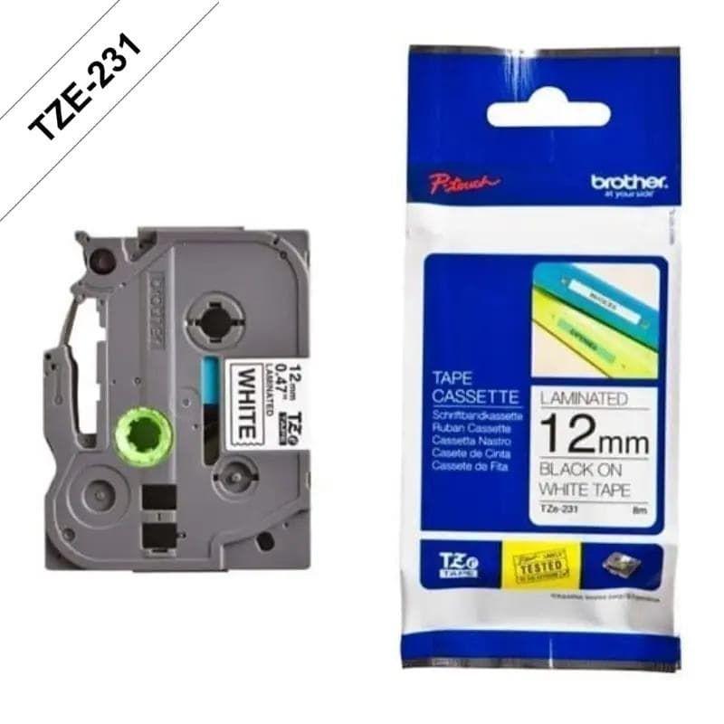 Etiquetas Brother TZe-231 12mm-0